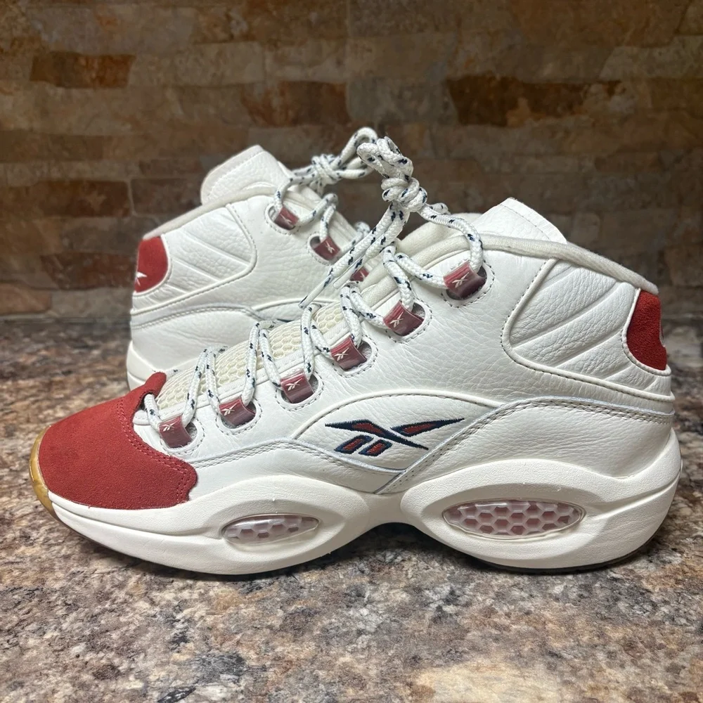 Reebok Iverson Question Vintage Red Toe Size 9 - Picture 7 of 9